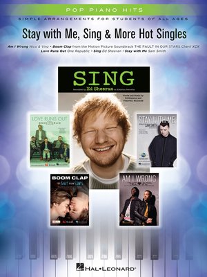 cover image of Stay with Me, Sing & More Hot Singles--Easy Piano Songbook